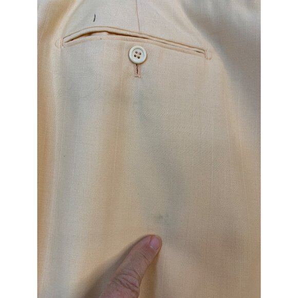 Valentino Ferrel Italy Mens 2-Piece Suit Size 50R Cuffed Pleated GUC RZ10411 - Picture 13 of 14